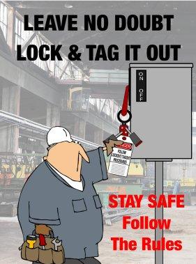 Safety Poster Lock Out And Tag Out