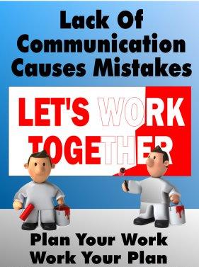safety work planning posters poster communication proper lack safe working